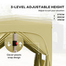 Outsunny 3 x 3(m) UPF50+ Pop Up Gazebo with Sides and Carry Bag