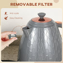 HOMCOM Electric Kettle, Fast Boil, 1.7L, 3kW, Swivel, Auto Shut-off