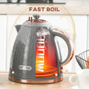 HOMCOM Electric Kettle, Fast Boil, 1.7L, 3kW, Swivel, Auto Shut-off