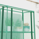 Outsunny 3 Tier Lean-to Mini Greenhouse with PE Cover, Green