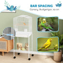 PawHut Bird Cage For Budgie Finch Canary Parakeet W/ Stand Tray White