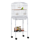 PawHut Bird Cage For Budgie Finch Canary Parakeet W/ Stand Tray White