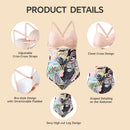Womens Cut-Out Swimsuit with Cross Straps