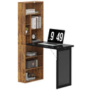 HOMCOM Convertible Desk with Blackboard Multi-function Workstation