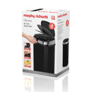 Morphy Richards Square Sensor Bin 42L  - Black