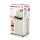 Morphy Richards Square Sensor Bin 50L  - Cream