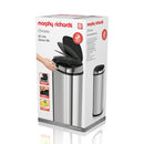 Morphy Richards Square Sensor Bin 50L  - Steel