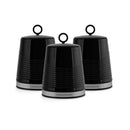 Morphy Richards Dune Set of 3 Canisters  - Black