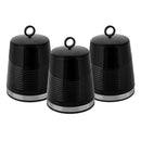 Morphy Richards Dune Set of 3 Canisters  - Black