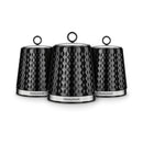 Morphy Richards Dimensions Set of 3 Canisters  - Black
