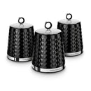Morphy Richards Dimensions Set of 3 Canisters  - Black