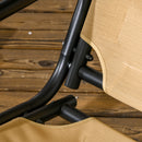 Outsunny 2 Seater Garden Outdoor Swing Chair Hammock W/ Adjustable Canopy