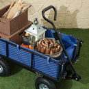 Outsunny Garden Cart with Removable Liner, Quick-Release Sides