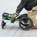 PawHut 2 in 1 Dog Bike Trailer, Foldable Dog Stroller for Medium Dogs