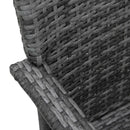 Outsunny Rattan 2 Seater Table & Chair Set - Grey