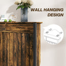 HOMCOM Large Radiator Cover with Drawers and Vertical Slats 119 x 19 x 93cm