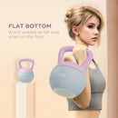 SPORTNOW Kettlebell w/ Soft Body and Non-Slip Handle, Purple and Grey