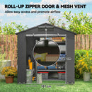 Outsunny Garden Storage Shed Tent Bike Tent, Dark Grey
