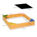 Outsunny Children's Wooden Sand Pit
