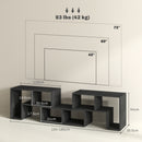 HOMCOM TV Unit for TVs up to 75 Inches, Free Combination TV Stand
