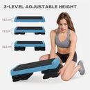 SPORTNOW Aerobic Step, 10.5/15.5/20.5cm Exercise Stepper for Home