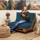 Outsunny 2 Seat Pallet Cushions 20cm Thick Outdoor Seat Pads