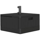 Outsunny Garden Parasol Base, Sand/Water Filled Garden Umbrella Stand, Black
