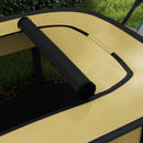 PawHut Portable Dog Pen for Puppies, Rabbits, Kittens, Guinea Pigs - Yellow