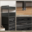 HOMCOM Bedroom Chest of Drawers 7 Drawer Dresser w/ Shelves