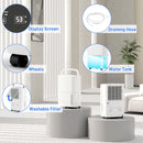 HOMCOM 20L/Day Dehumidifier With Continuous Drainage, 5L Water Tank, Timer