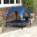 PawHut Cooling Raised Dog Bed w/ Breathable Mesh, Dark Blue