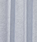Aries - Eyelet Voile Curtain Panel in Silver