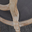 HOMCOM French-Style Dining Chairs Set of 2 with Linen Upholstery, Backrest