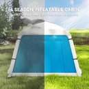Outsunny Inflatable Camping Tent, Easy Setup 2 Man Tent