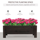 Outsunny Garden Raised Bed 100x36.5x36 cm