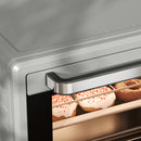 HOMCOM Mini Oven 21L Electric Grill W/ Adjustable Temp 1400W, Silver Tone