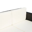 Outsunny Rattan Sofa 2 Seater - Brown