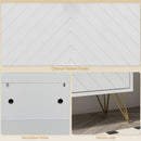 HOMCOM Narrow Shoe Storage Cabinet with 2 Flip Drawers for 12 Pairs of Shoes