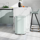 HOMCOM 30L Pedal Bin, Metal Kitchen Bin with Soft-close Lid