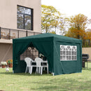 Outsunny  Gazebo 3m x 3m Green