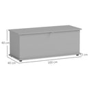 HOMCOM Storage Chest With Lid, 113L Storage Box