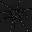 Outsunny 24 LED Solar Powered Parasol Umbrella Garden Tilt Outdoor String Light
