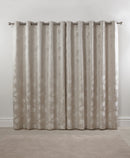 Blossom - Lined Eyelet Jacquard Curtains in Cream