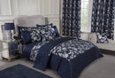 Butterfly Meadow - Embellished Jacquard Duvet Set in Navy
