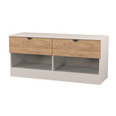 Bora 2 Drawer Bed Box in Gold Craft Oak & Kashmir - Ready Assembled