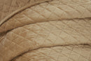 Regent Quilted Soft Touch Velvet Bedspread Set in Ochre
