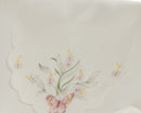 Butterfly Embroidered Doyley in Pink