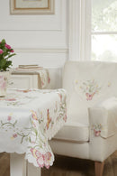Butterfly Embroidered Doyley in Pink