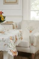 Butterfly Embroidered Doyley in Spice