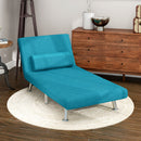 HOMCOM Single Folding 5 Position Convertible Sleeper Chair Bed
